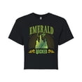 thumbnail image 1 of Wicked - Emerald City - Juniors Cropped Graphic T-Shirt, 1 of 5