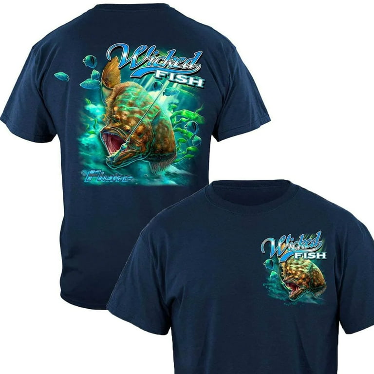 Wicked Fish Fighting Bucktail Fluke Lure T-Shirt