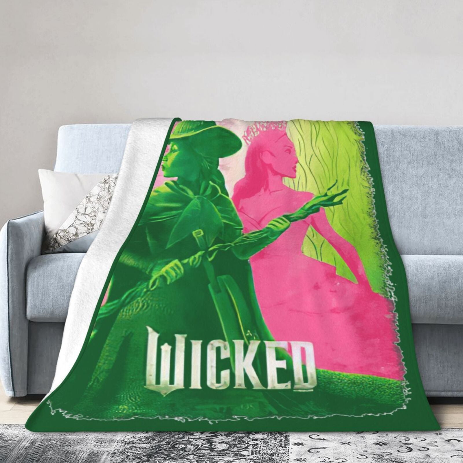 Wicked- Fleece Blanket Throw Blankets Bedding Super Soft Cozy Warm