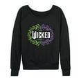 thumbnail image 1 of Wicked - Floral Wicked Logo - Women's French Terry Long Sleeve Pullover, 1 of 4