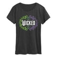 thumbnail image 1 of Wicked - Floral Wicked Logo - Women's Short Sleeve Graphic T-Shirt, 1 of 4