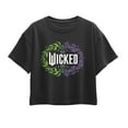 thumbnail image 1 of Wicked - Floral Wicked Logo - Youth Girls Boxy T-Shirt, 1 of 4