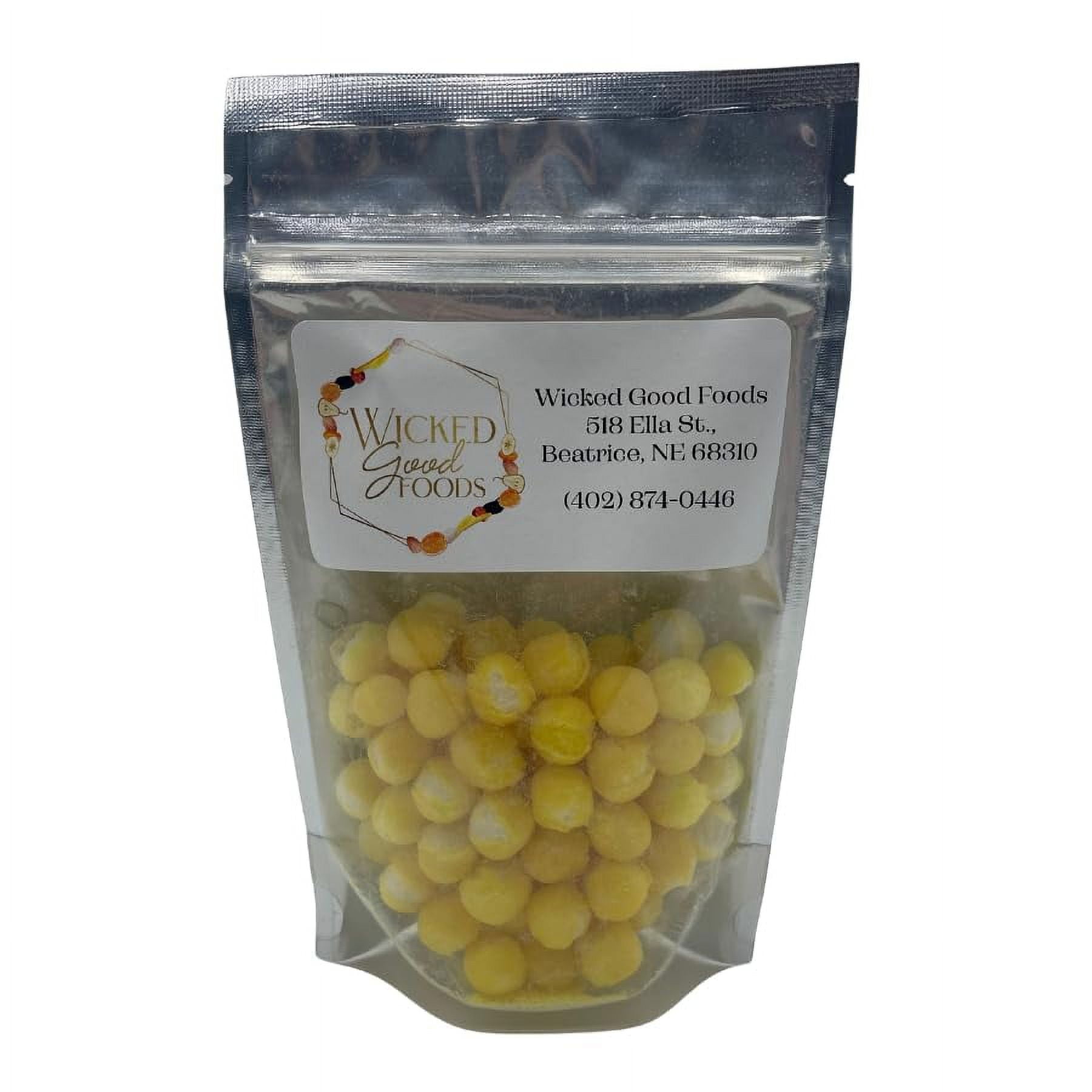 Wicked Foods Freeze Dried Candy Lemon Bites Sweet Treat on the Go