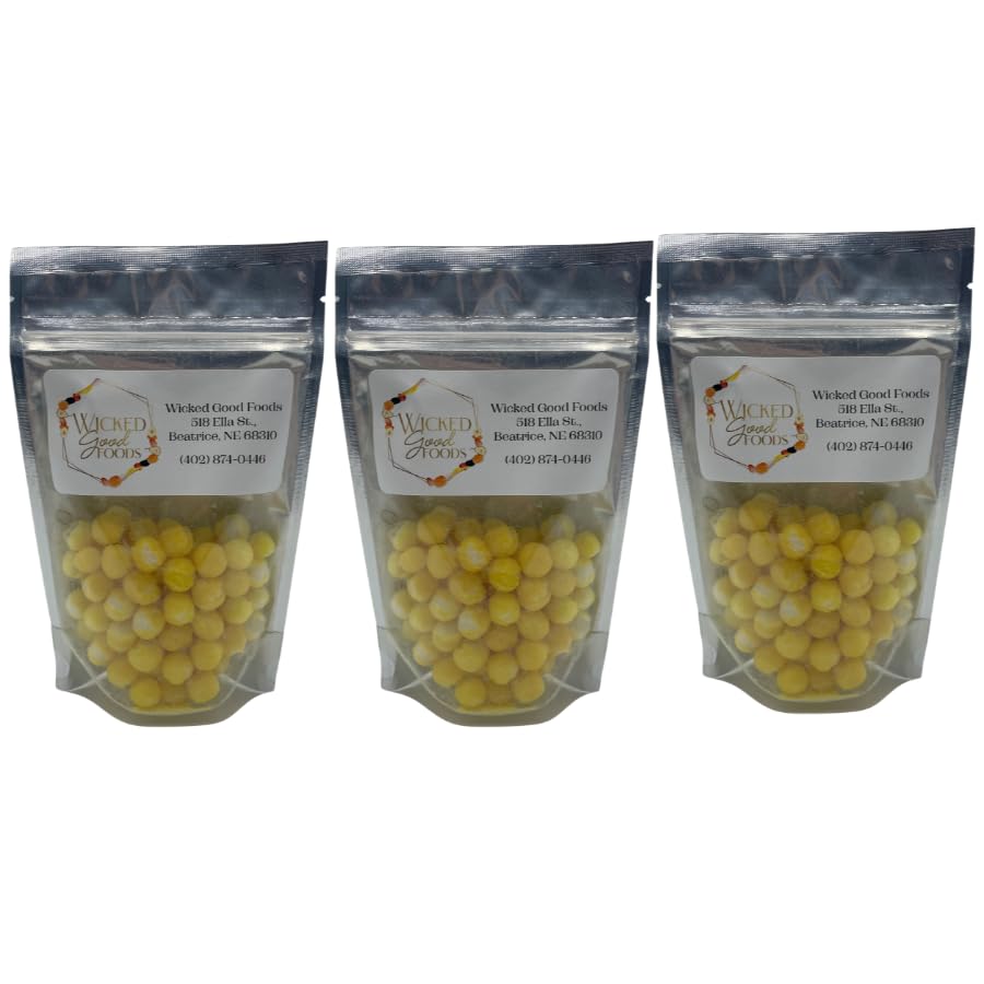 Wicked Foods Freeze Dried Candy Lemon Bites Sweet Treat on the Go