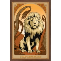 Wicked: For Good (2025) - A Very Nervous Lion Wall Poster, 22.375" x 34" Framed