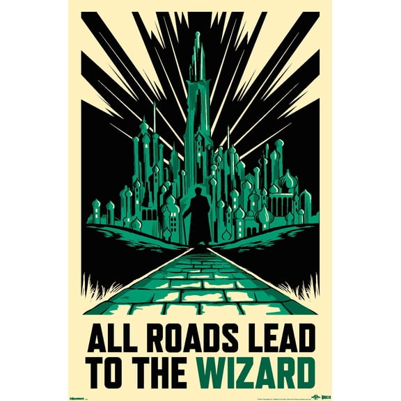 Wicked: For Good (2025) - All Roads Lead To The Wizard Wall Poster, 14.725" x 22.375"