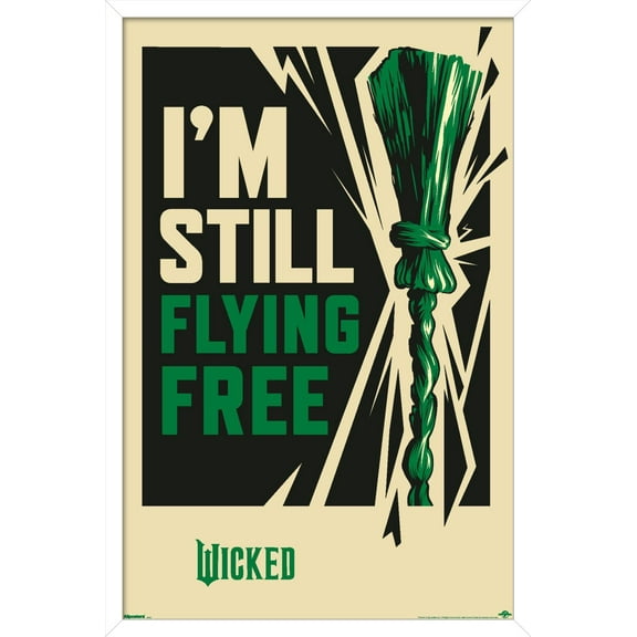 Wicked: For Good (2025) - I'm Still Flying Free Wall Poster, 22.375" x 34" Framed