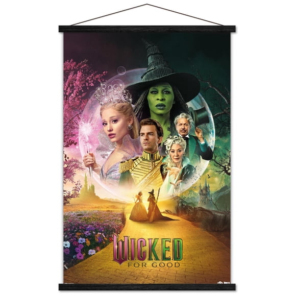 Wicked: For Good (2025) - One Sheet Wall Poster with Magnetic Frame, 22.375" x 34"