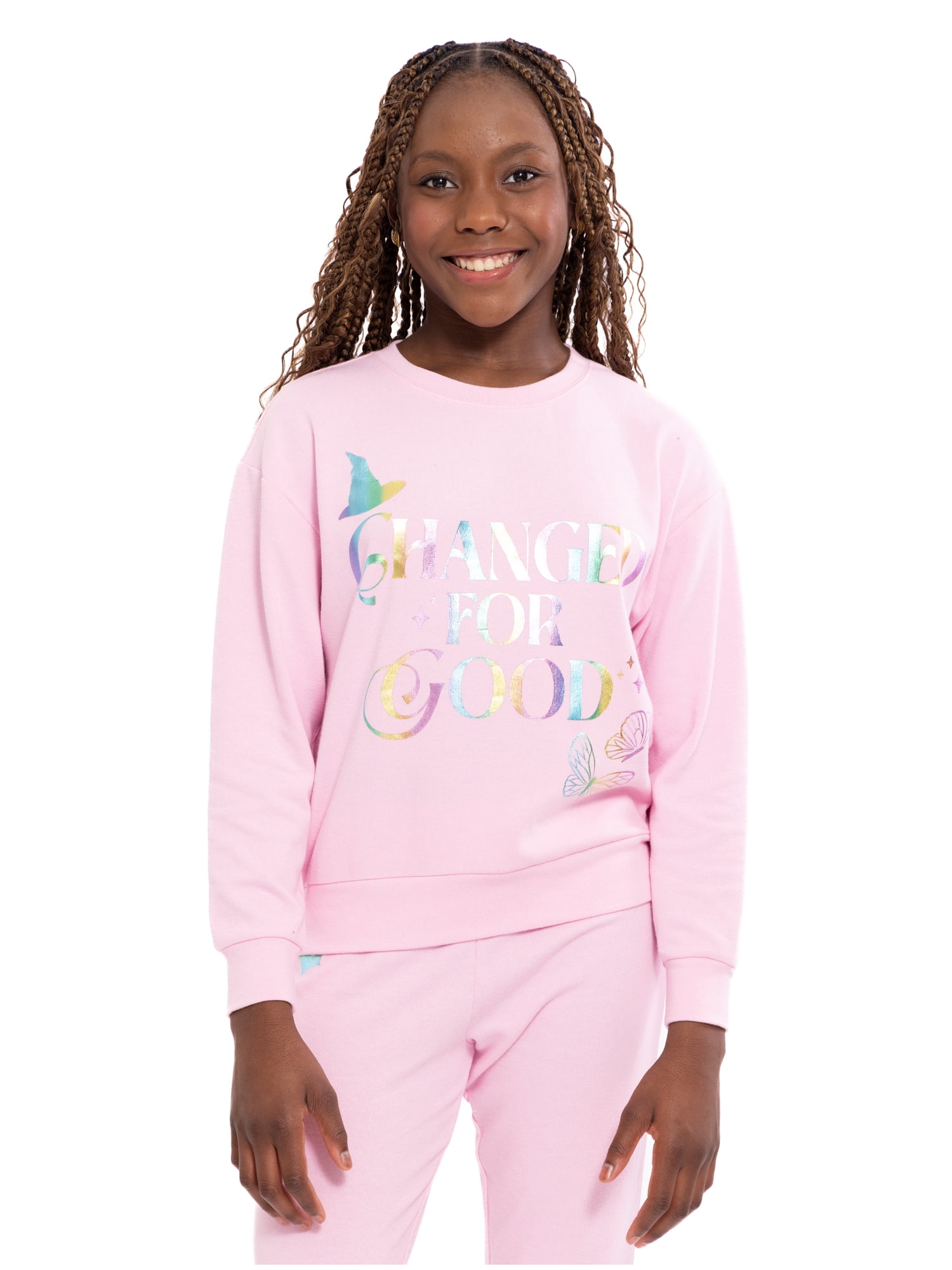 Wicked: For Good Girls Foil Graphic Sweatshirt, Sizes 4-16