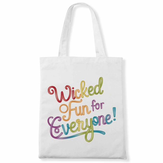 Wicked Fun for Everyone. Rainbow Halloween Therapist Canvas Bag 1Pc