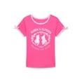 thumbnail image 1 of Wicked Girls Short Sleeve Bow Detail Graphic T-Shirt, Sizes 4-16, 1 of 6