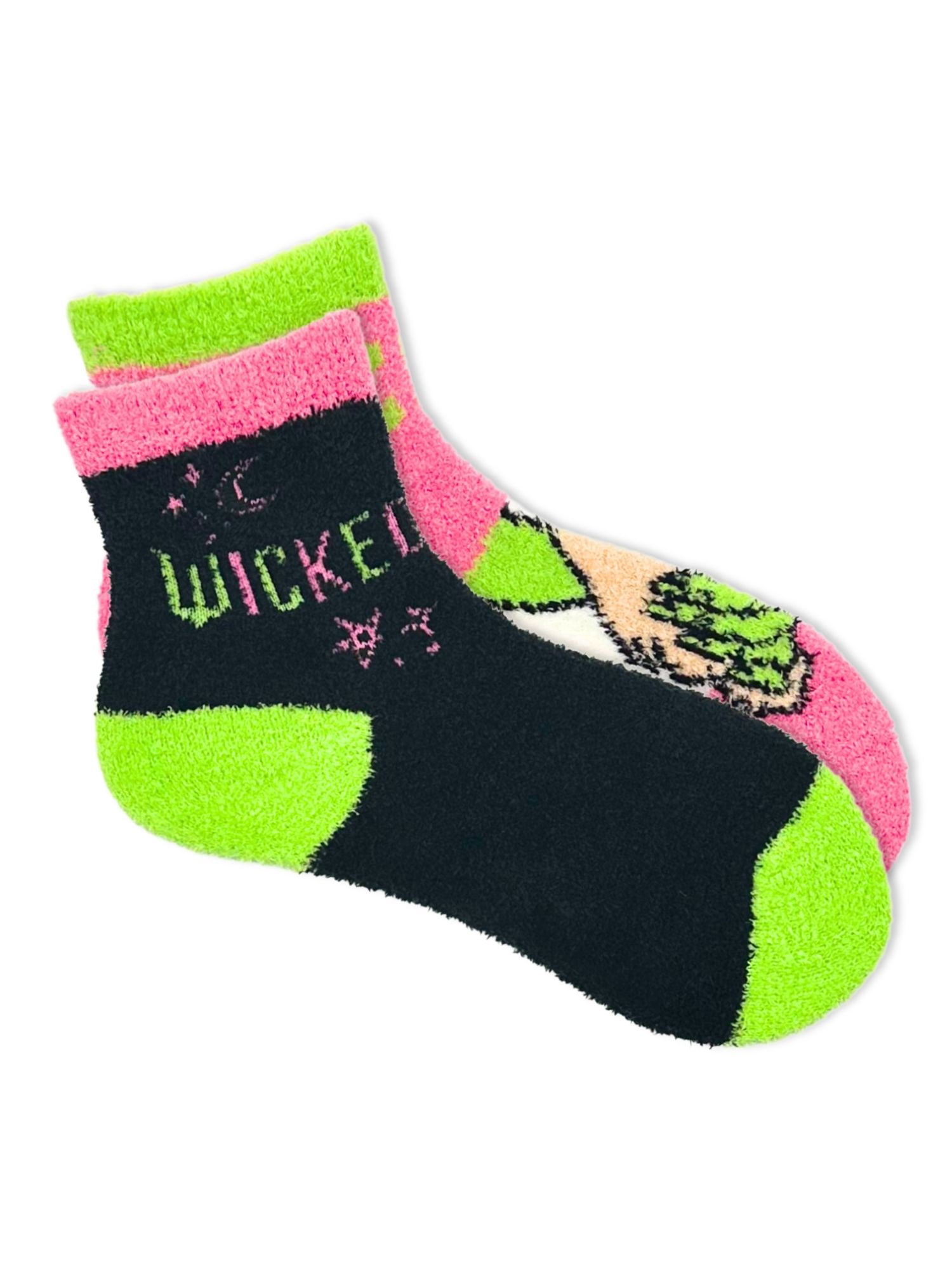 Wicked Girls Cozy Socks, 2-Pack, Sizes S/M-M/L