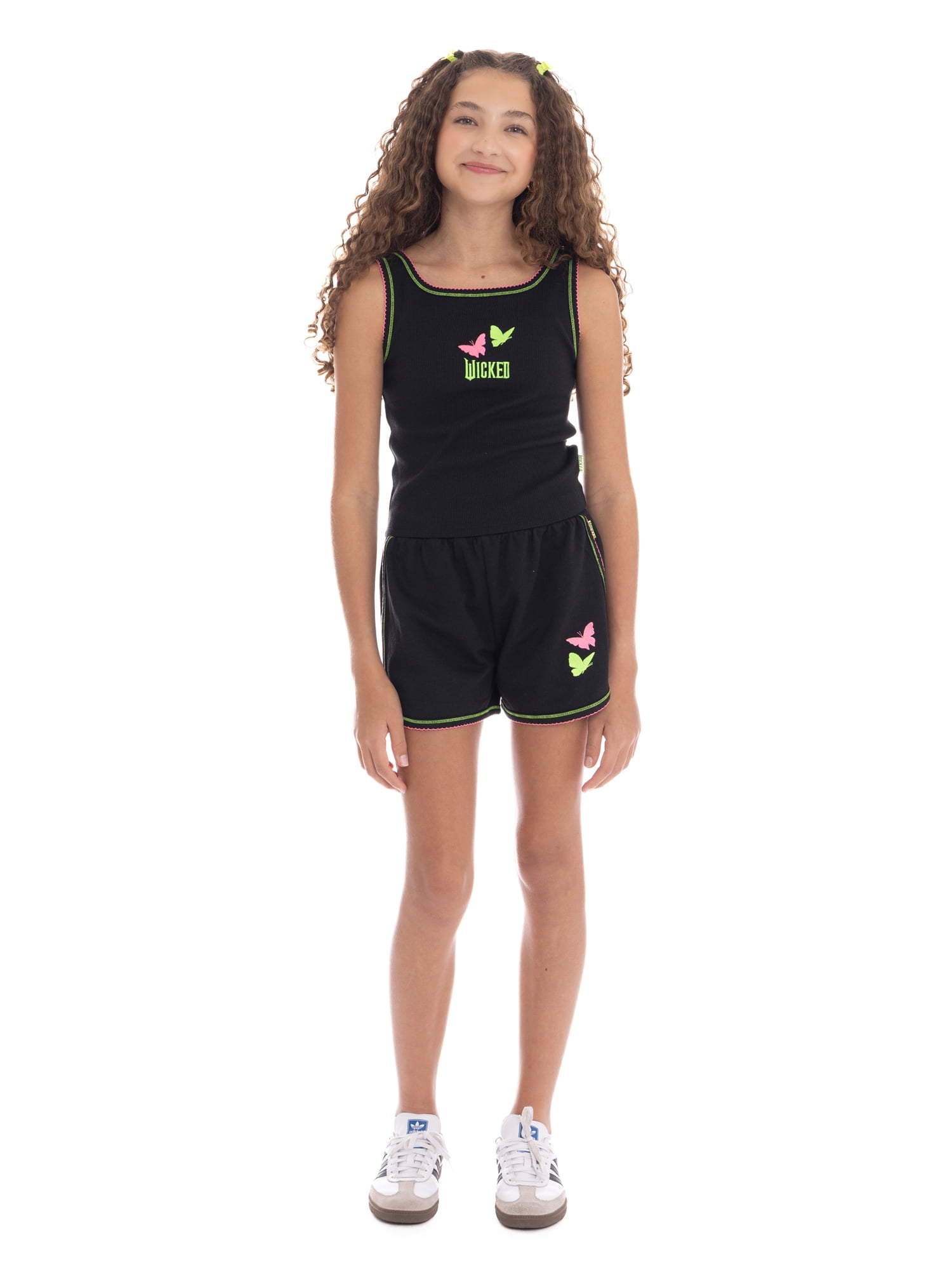 Wicked Girls Embroidered Tank Top and Shorts Set, 2-Piece, Sizes 4-16