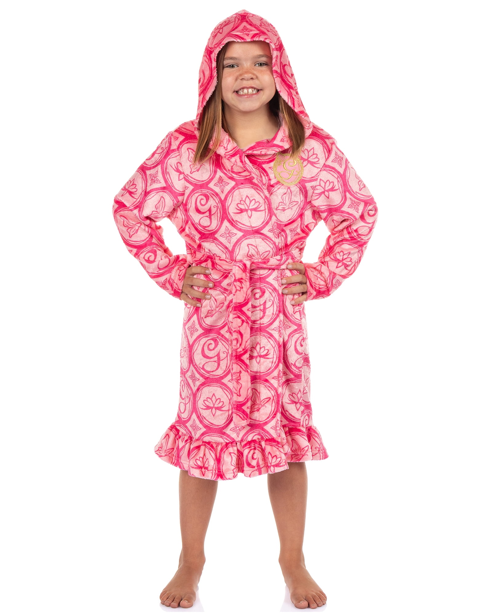 Wicked Girls' Glinda Robe Embroidered G Logo and Emblems Bathrobe For ...