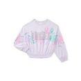 thumbnail image 1 of Wicked Girls Graphic Fleece Crew Pullover, Sizes 4-16, 1 of 3