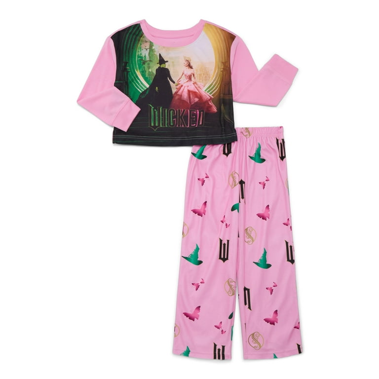 Wicked Girls Long Sleeve Top and Pants Pajama Set, 2-Piece, Sizes