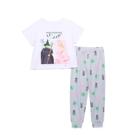 Wicked Girls Make Your Own Magic Graphic Print Pajama Set, 2-Piece, Sizes 4-16