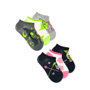 Wicked Girls No-Show Socks, 6-Pack, Sizes S-L