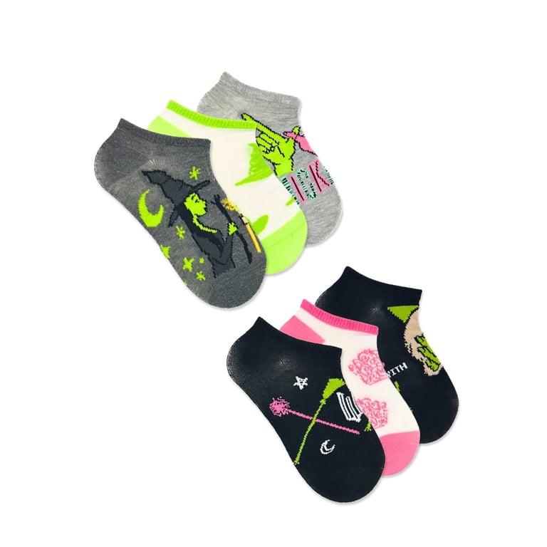 Wicked Girls No-Show Socks, 6-Pack, Sizes S-L - Walmart.com