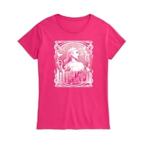 Wicked - Glinda And Logo - Women's Fitted Graphic T-Shirt