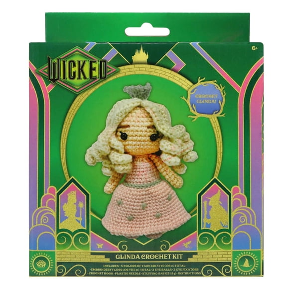 Wicked Glinda Crochet Kit – DIY Craft Set with Yarn, Hook, and Instructions