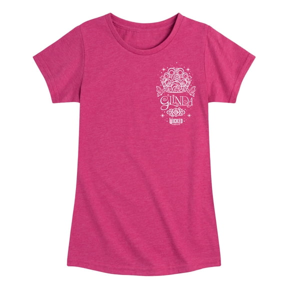 Wicked - Glinda Crown - Girls Toddler and Youth Fitted Short Sleeve Graphic Tee