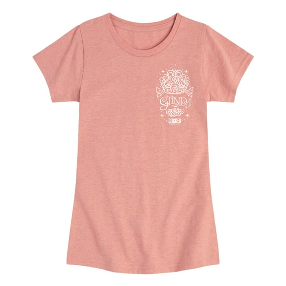 Wicked - Glinda Crown - Girls Toddler and Youth Fitted Short Sleeve Graphic Tee