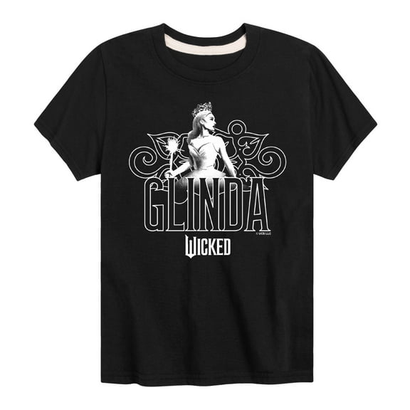 Wicked - Glinda Decorative - Boys Toddler and Youth Short Sleeve Graphic Tee