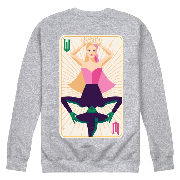 Wicked - Glinda & Elfie Playing Card Graphic Fleece Sweatshirt