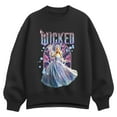 thumbnail image 1 of Wicked - Glinda Fun Florals - Ladies Oversized Fleece Crew Sweatshirt, 1 of 3
