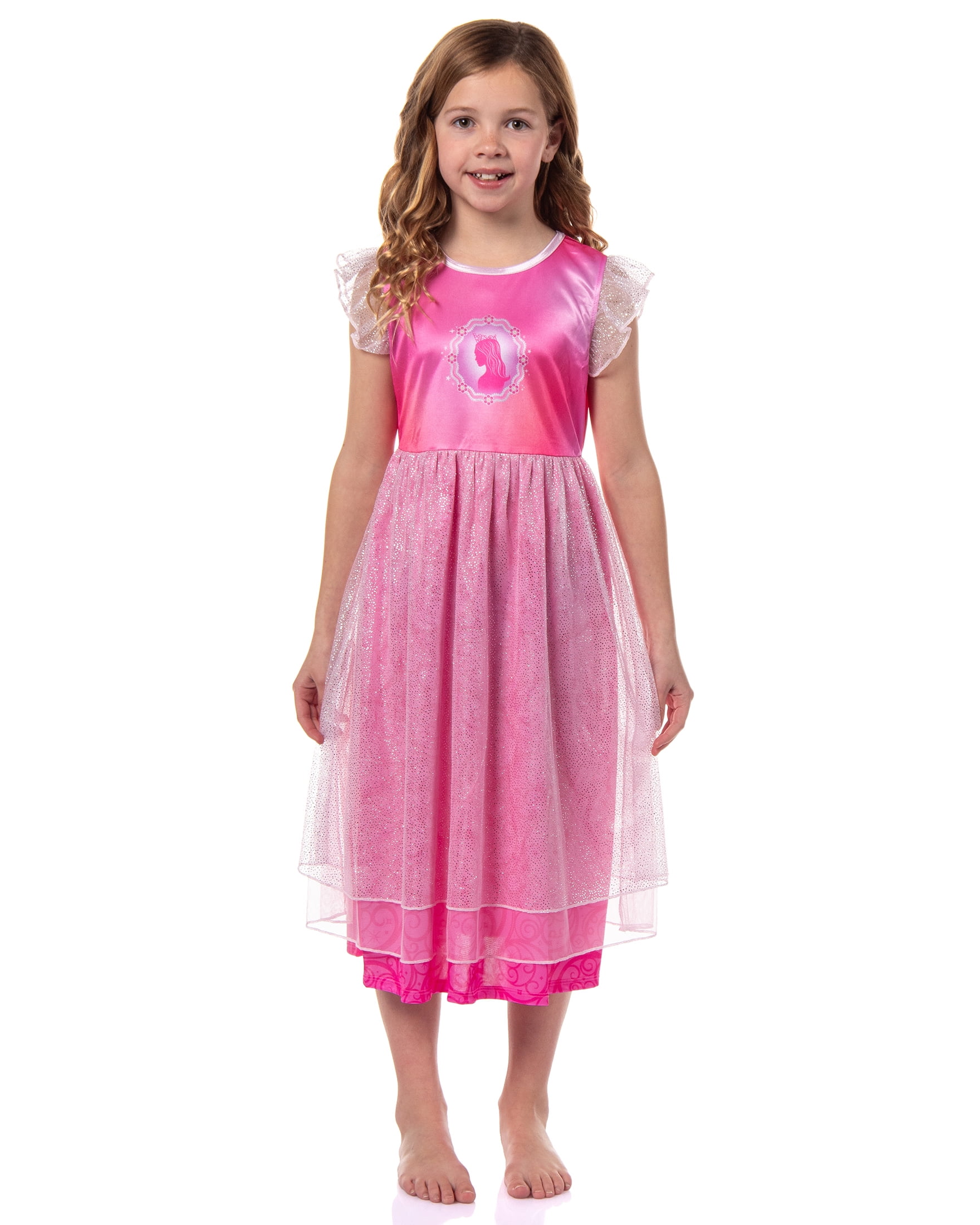 Wicked Glinda Girl's Short-Sleeve Sparkle Bubble Swirl The Good