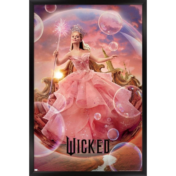 Wicked - Glinda One Sheet Wall Poster, 22.375" x 34" Framed