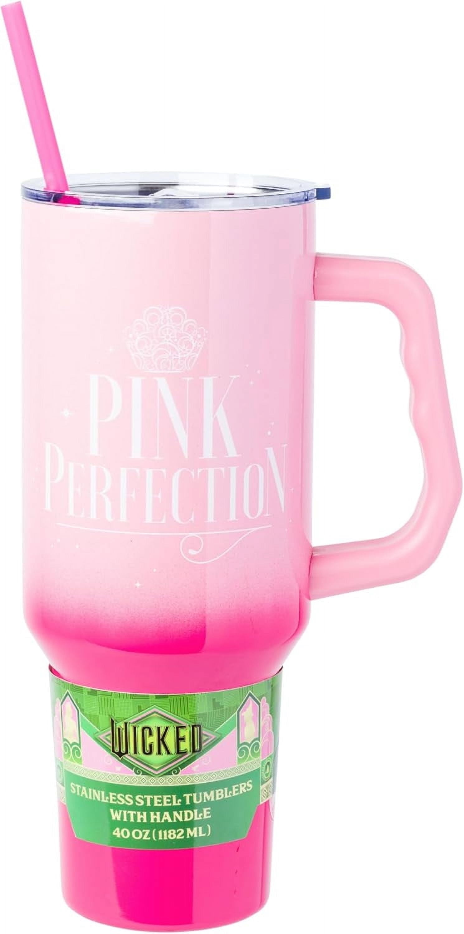 Silver Buffalo Wicked Glinda Pink Perfection Ombre Stainless Steel