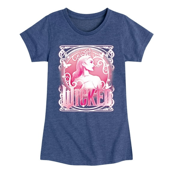 Wicked - Glinda Portrait - Girls Toddler and Youth Fitted Short Sleeve Graphic Tee