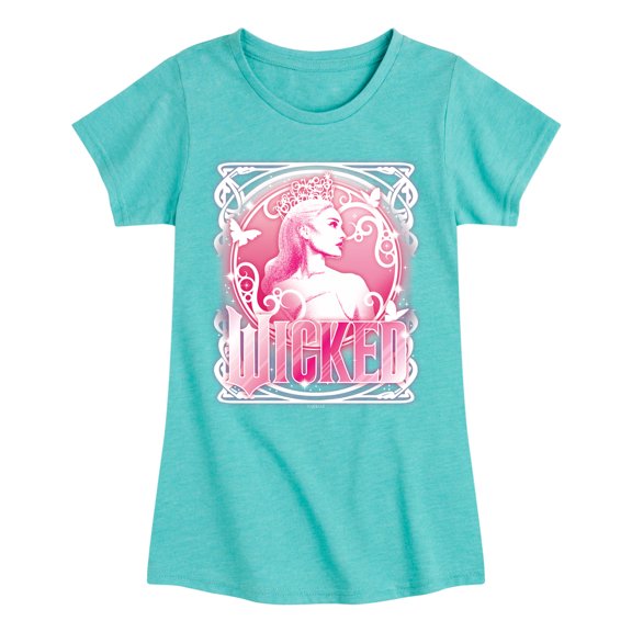 Wicked - Glinda Portrait - Girls Toddler and Youth Fitted Short Sleeve Graphic Tee