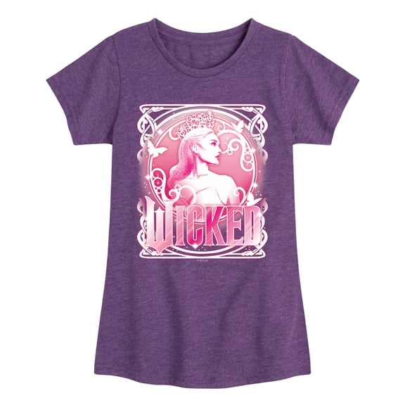 Wicked - Glinda Portrait - Girls Toddler and Youth Fitted Short Sleeve Graphic Tee
