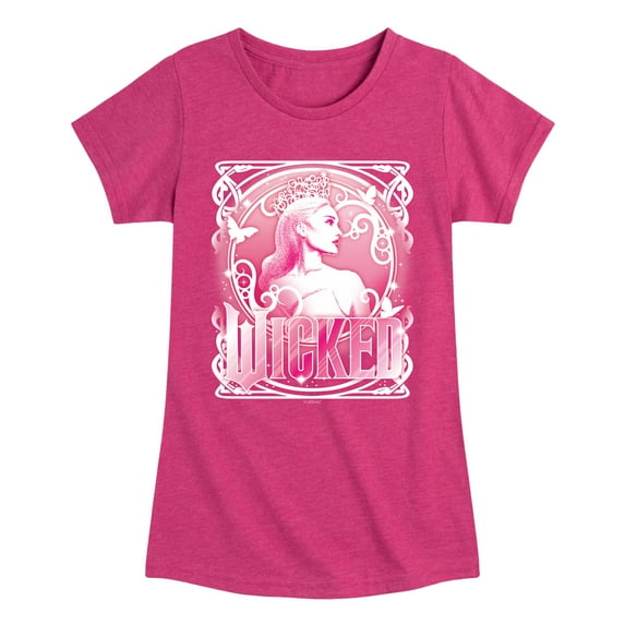 Wicked - Glinda Portrait - Girls Toddler and Youth Fitted Short Sleeve Graphic Tee