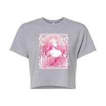Wicked - Glinda Portrait - Juniors Cropped Graphic T-Shirt
