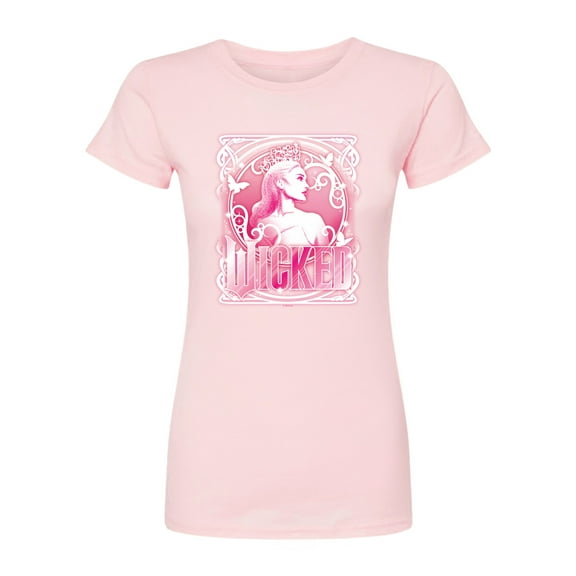 Wicked - Glinda Portrait - Juniors Fitted Graphic T-Shirt