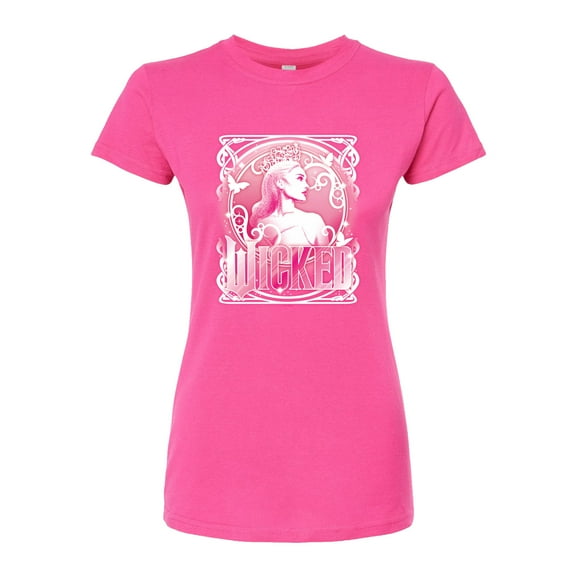 Wicked - Glinda Portrait - Juniors Fitted Graphic T-Shirt