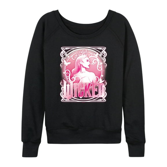 Wicked - Glinda Portrait Logo - Women's French Terry Pullover Sweatshirt