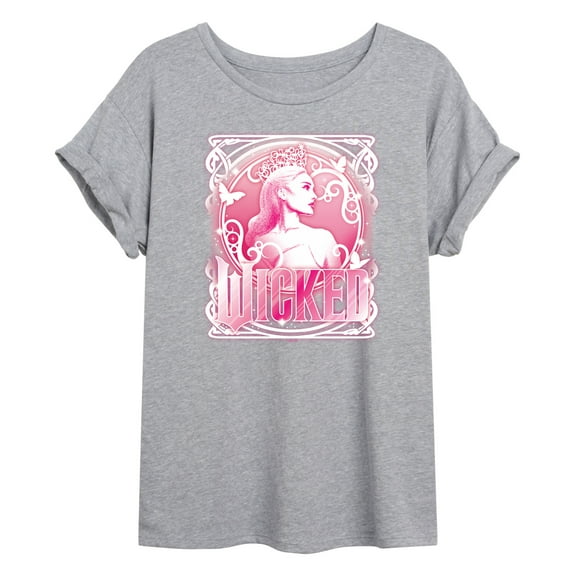 Wicked - Glinda Portrait - Women's Oversized Graphic T-Shirt