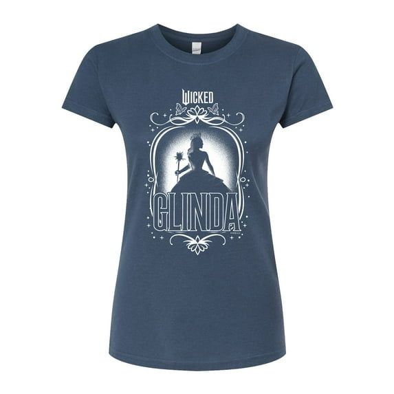 Wicked - Glinda Silhouette - Juniors Fitted Graphic T-Shirt