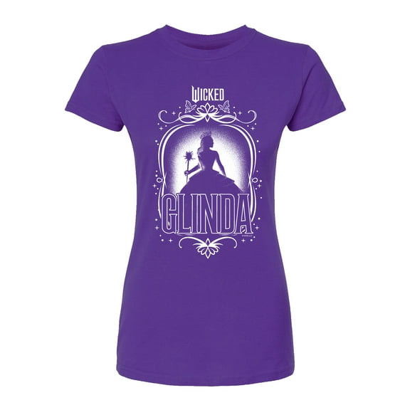 Wicked - Glinda Silhouette - Juniors Fitted Graphic T-Shirt