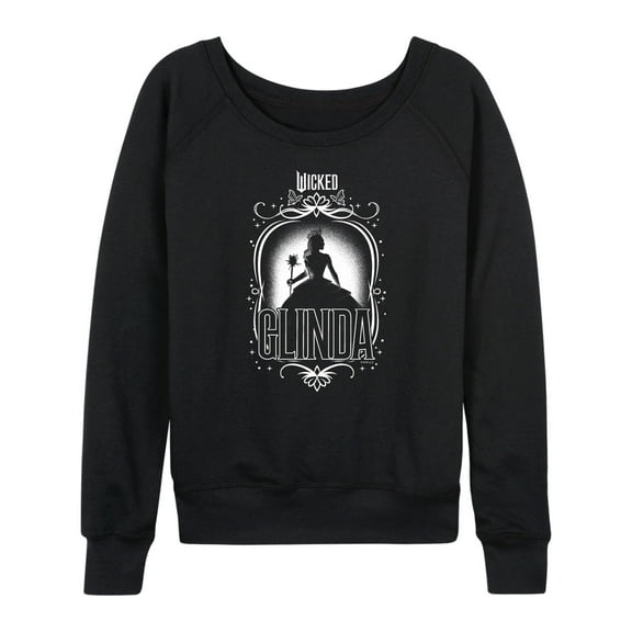 Wicked - Glinda Silhouette - Women's French Terry Pullover Sweatshirt