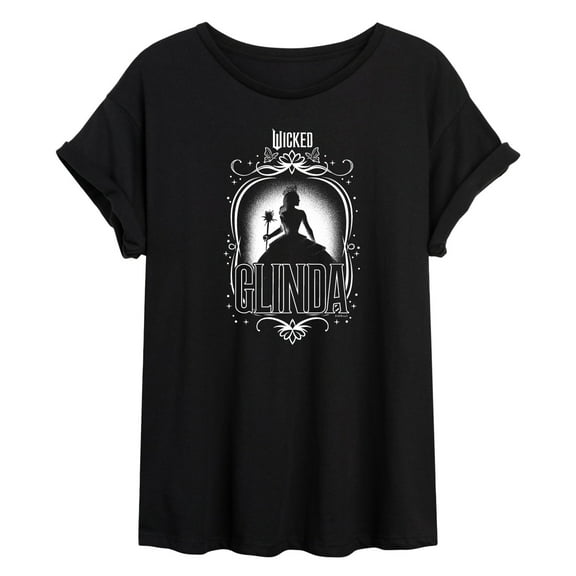 Wicked - Glinda Silhouette - Women's Oversized Graphic T-Shirt