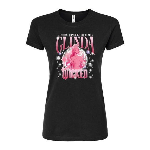 Wicked - Glinda You're Gonna Be Popular - Juniors Fitted Graphic T-Shirt