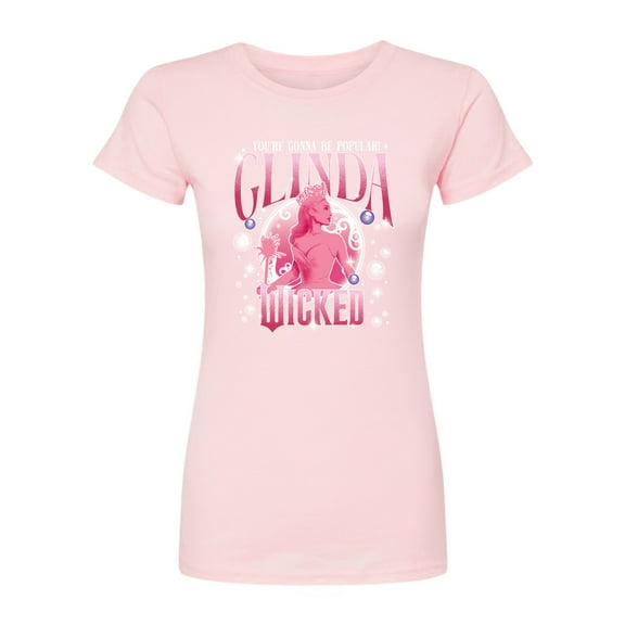 Wicked - Glinda You're Gonna Be Popular - Juniors Fitted Graphic T-Shirt