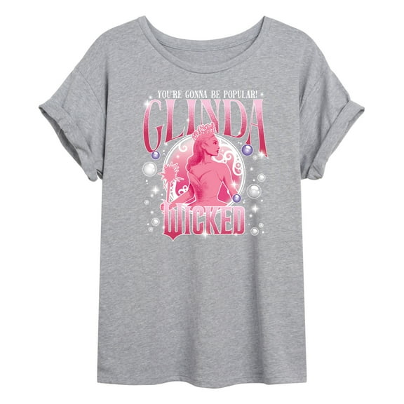 Wicked - Glinda You're Gonna Be Popular - Women's Oversized Graphic T-Shirt