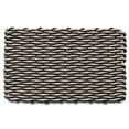 thumbnail image 1 of Wicked Good Doormats, Outdoor Door Mats, Marine-Grade Rope Front Door Mats Handwoven in Maine, Nautical Rope Doormat, Lobster Rope Doormat, Black and Dark Tan Double Weave, 18" x 30", 1 of 3